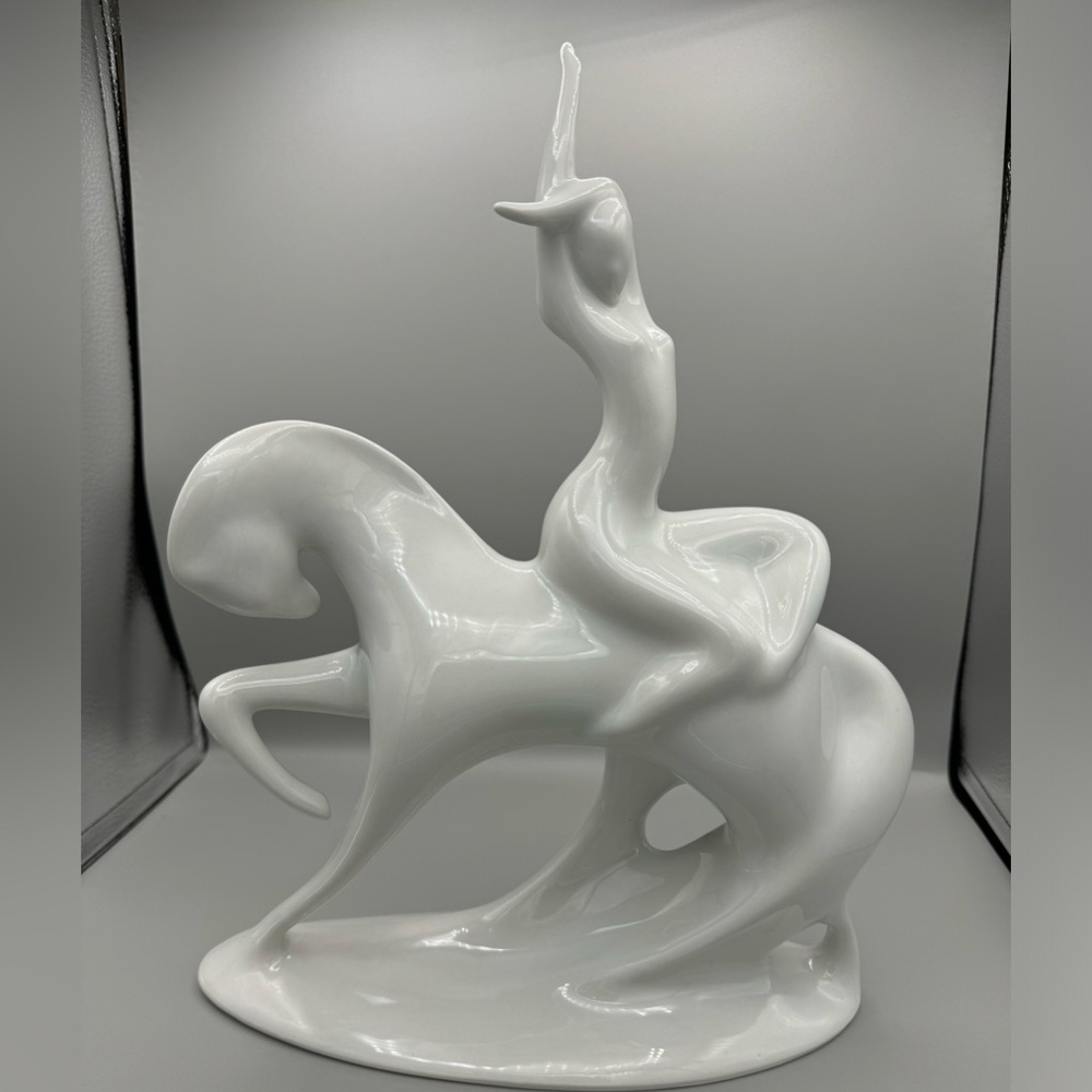 1960 Bohemian Czech Jaroslav Jezek Figurine Lady Godiva Royal Dux